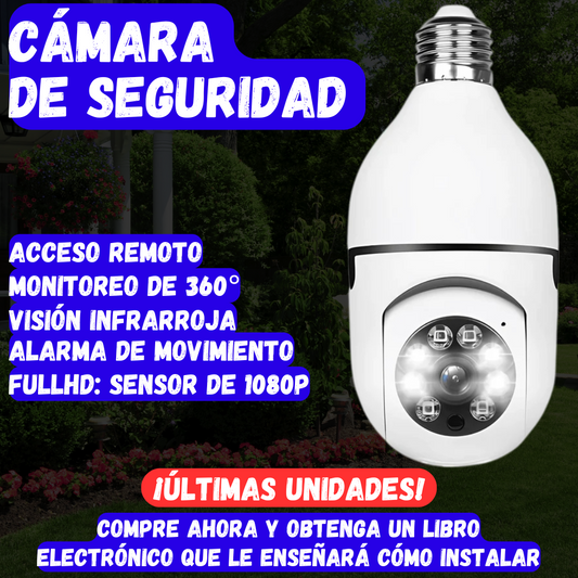 Cámara Espía Wi-Fi de 360° - [OBTENGA UN LIBRO ELECTRÓNICO GRATUITO SOBRE CÓMO INSTALAR + ENVÍO GRATIS]